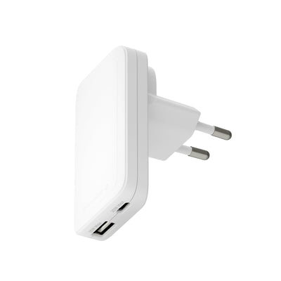 DBRAMANTE1928 Re-charge Pro Power Adapter Slim 20 Watts 2 Connectors Output (24 Pin USB-C Usb) White — image 1