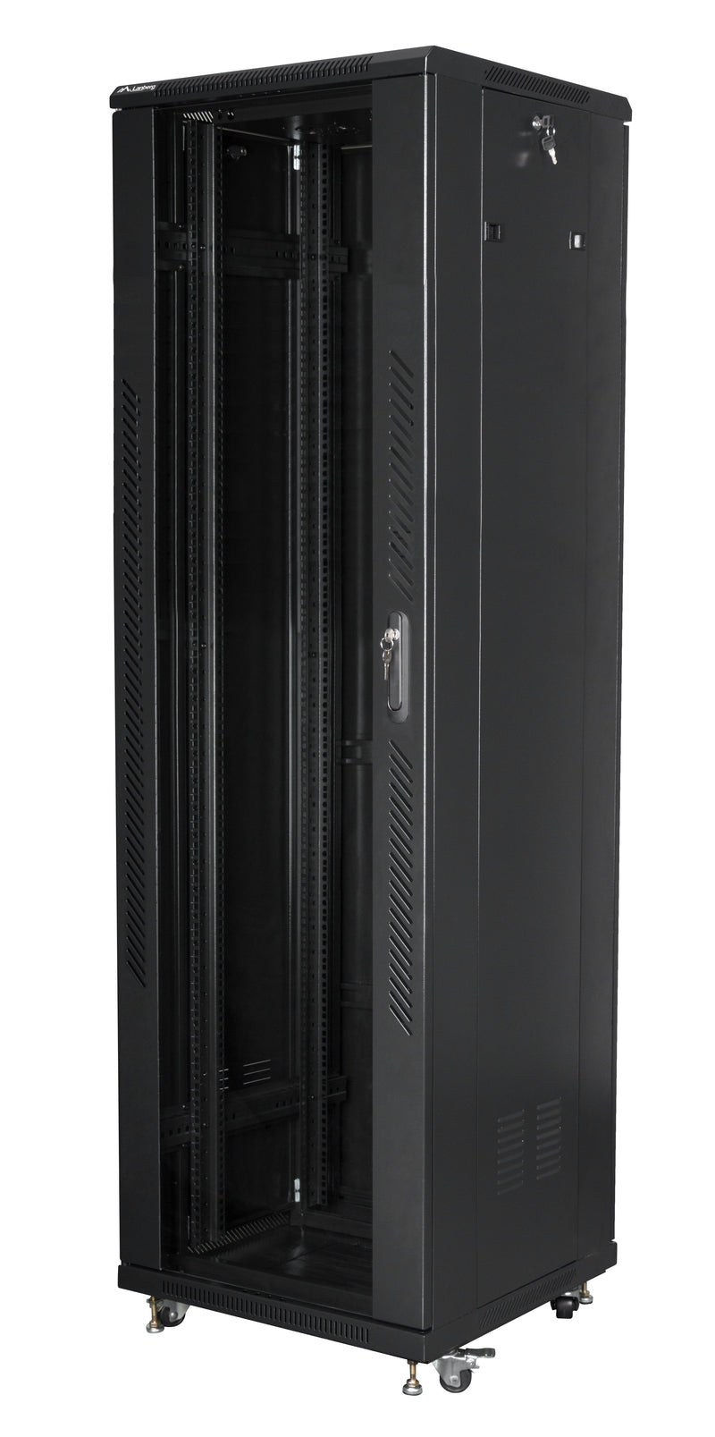 Lanberg Cabinet Rack FF01-6642-12B Black 19'/48.26CM 42U IP20 600X600X2055MM Up To 800KG Charging Accesorios A