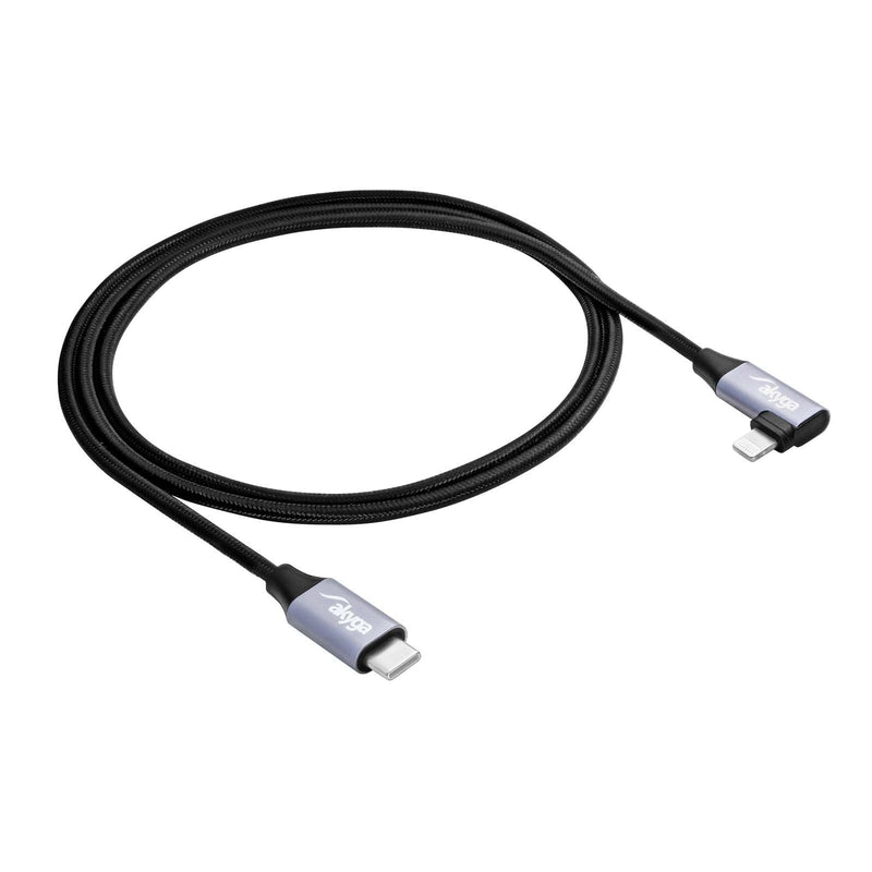 Akyga USB Cable AK-USB-56 USB Type-c M Lightning M Angle Ver. 2.0 30W 1M