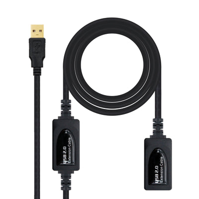 Nanocable Cable Prolongador With Amplifier USB-A 2.0 Male a USB-A Female 10M — image 1