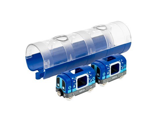 Brio World Tunnel Box Subway Brilla Oscuridad, Vehículo Toy Blue 33970