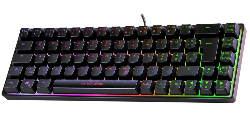 Deltaco Gaming Keyboard DK240 Mini 60% Usb, Rgb, Black