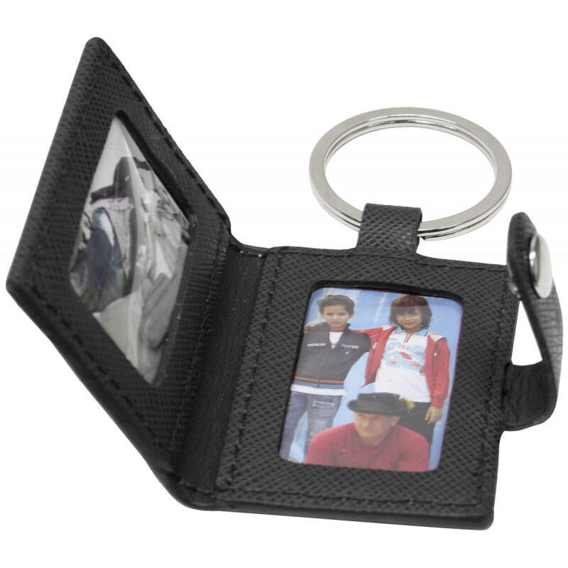 Deknudt Keyring With Foto Leather Black S59NS3 3.5X4.5