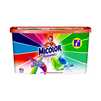 Detergent Cápsulas 30 Dosis Adiós Separar 660G Micolor — image 1