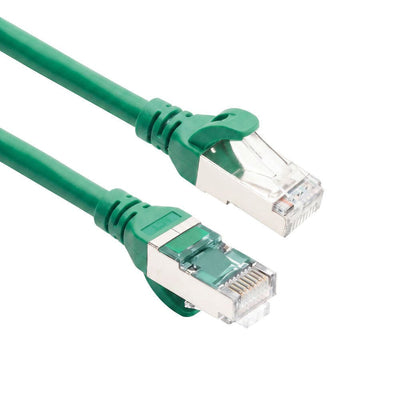 Green 10 Meters Tpe S FTP CAT.6A Ultra-flex Patch Cable Snagless With RJ45 Connectors — image 1