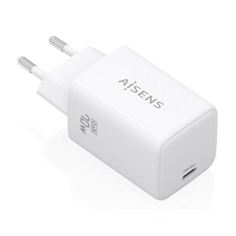 Aisens Charger GaN 70W,1x USB-C PD 3.2 QC4.0, White