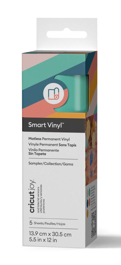 Cricut 2011353 Vinilo Adhesive Permanente Coral, Colour Menta, Orange Pink Green Azulado Matte — image 1