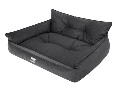 Hano Dog & Cat Bed with Removable Cover – Black, XXXL