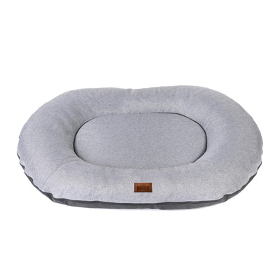 Oval Dog Basket Bed – Grey, XXL