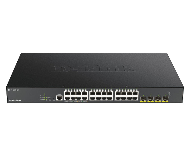 Switch Gestionado D-link Smart DGS-1250-28XMP 28 Ports RJ-45 10 100 1000 PoE Sfp