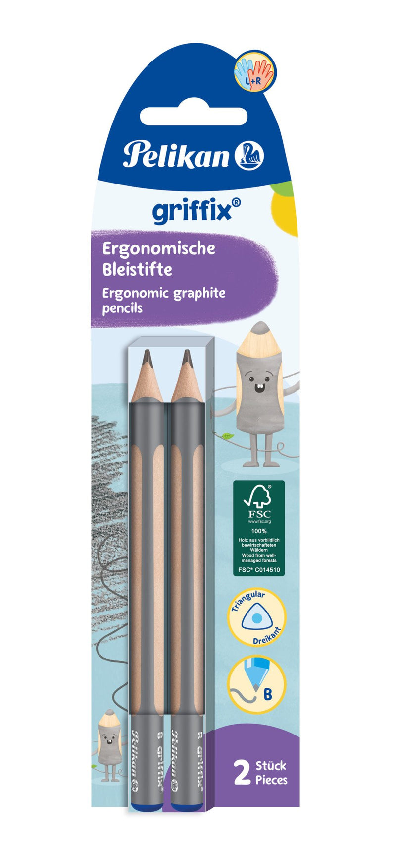 Pelikan 817028 Pencil Graphite B 2 Pieces