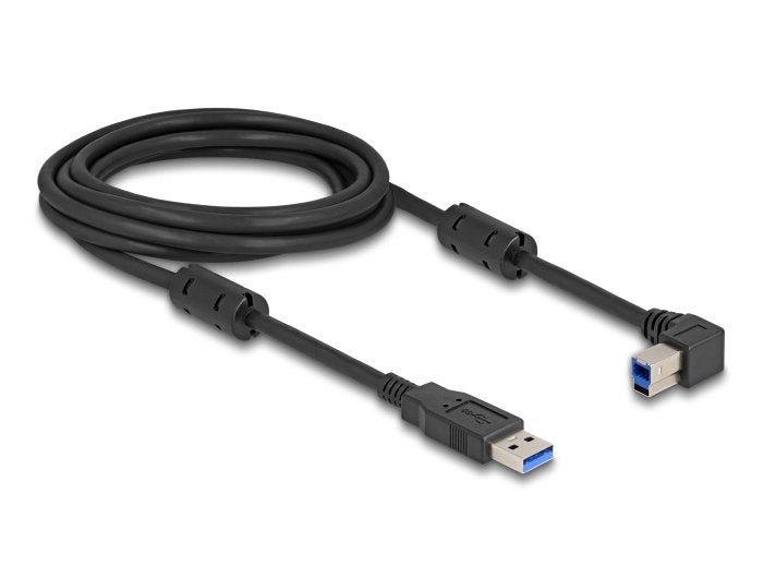 Delock USB 5Gbps Cable Type a Connector Male a Type B Connector Male 90° Izquierda Angulado 3M