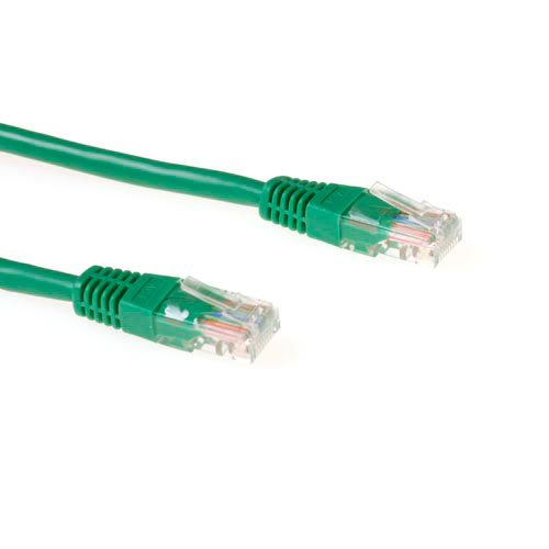 Green 10 Meter U UTP CAT.5E Patch Cable With RJ45 Connectors