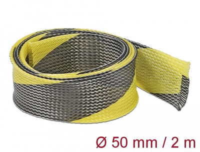 Delock 20757 Case Trenzada Estirable 2M X 50MM, Colour Negro-amarillo — image 1