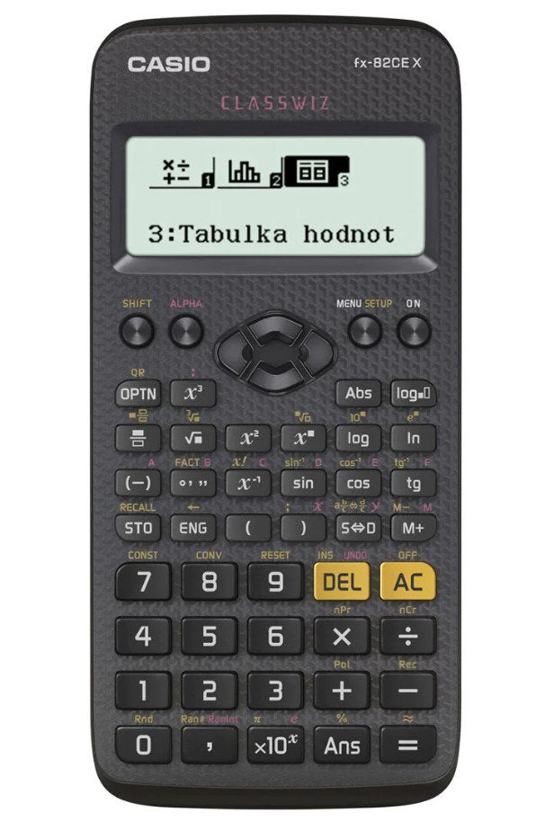 Casio Calculator Científica Fx 82CEX Black Screen 12 Dígitos