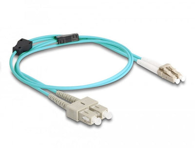Delock Cable 87910 Fibre Optic 1M Lc Sc OM3 Colour Aguamarina — image 1