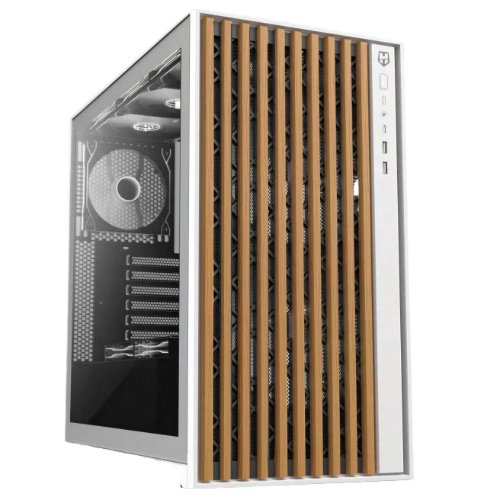 Nox PC Case Semitorre ATX Hummer Element Wood White