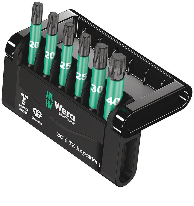 Wera Bit-check 6 Tx Impaktor 1, 1/4, 6-TEILIG, Bit-satz 05057693001