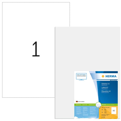 Herma Labels A3 420X297 100 Sheets Din A3 100 Pcs. 8692 Labels — image 1