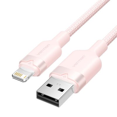 Vention USB Cable Lightning Lanbh USB Male Lightning Male 480Mbps 1M Pink