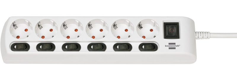 Brennenstuhl Power Strip 6VÍAS Conmutable Individualmente 1153110126