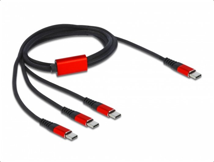 Delock Cable Charging USB 3 1 USB Type-c ™ a 3 X USB Type-c ™ 1M