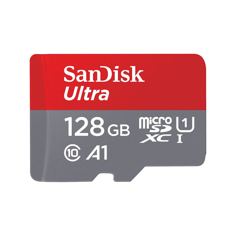 SanDisk Memory Card Ultra 128GB microSD Xc With Adapter Clase 10 80MB S