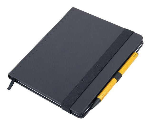 Troika Bloc Notas Black Slimpad A5 Yellow Stift