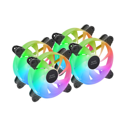 Mars Gaming Pack 3 Fans PC MF-4A 12CM ARGB Black — image 1