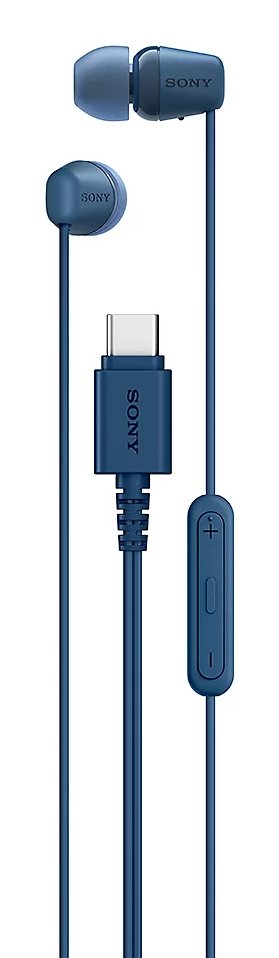 Sony Headphones IER-EX15C In Ear With USB Cable -c Blue — image 1