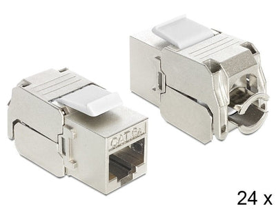 Delock 86405 Keystone Module RJ45 Jack Lsa CAT.6A STP 24 Pieces — image 1