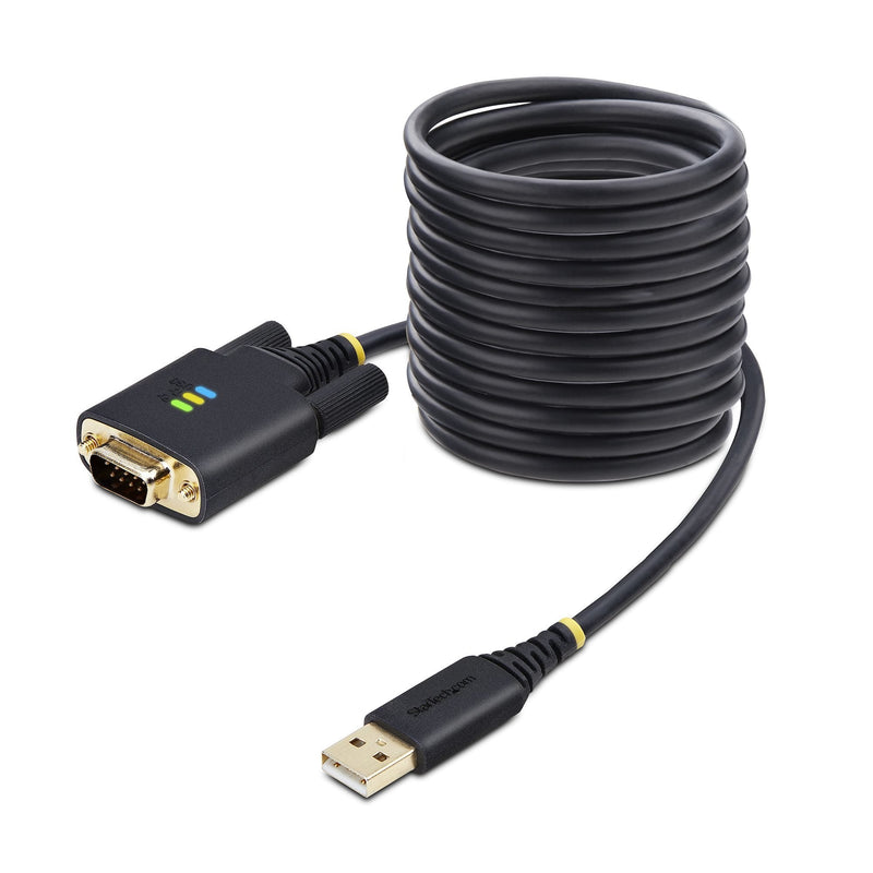 StarTech.com 1P10FFC-USB-SERIAL Cable Serie Black USB Type a dB-9