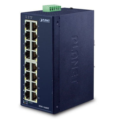 Planet ISW-1600T Switch No Administrado Fast Ethernet (10/100) Blue — image 1