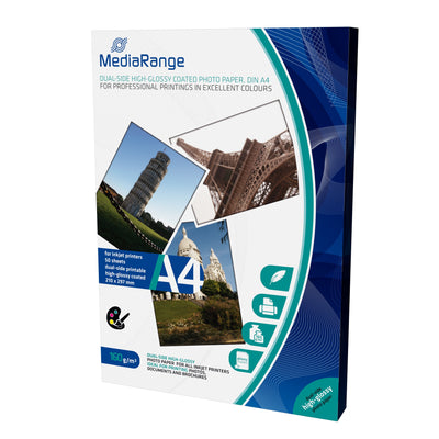 Mediarange MRINK108 Paper Fotográfico White Tall Brillo A4 — image 1