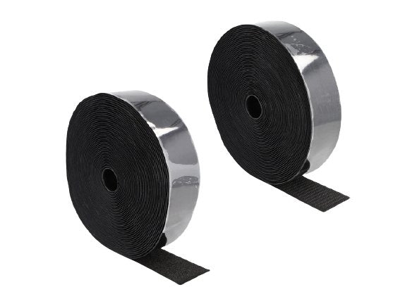 Resistant Tape Velcro Self-adhesive With Haft- And Tape Felpa L 15M X B 50MM Black