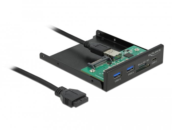 Front Panel 3.5? USB 5Gbps 1 X USB Type-c™ + 2 X USB Typ-a + SD And microSD Slot