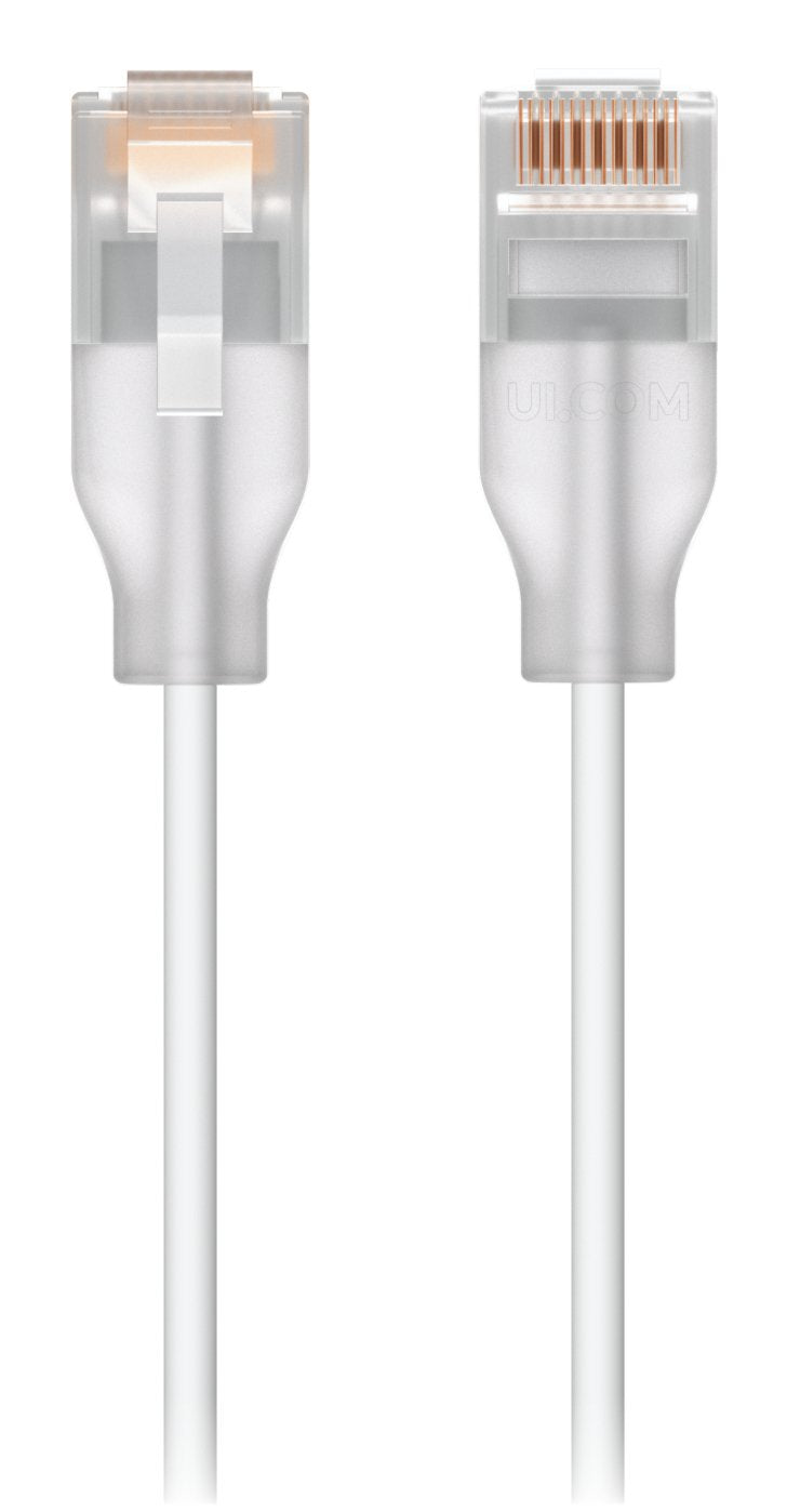 Ubiquiti UACC-CABLE-PATCH-EL-5M-W Network Cable Translúcido, White CAT.6