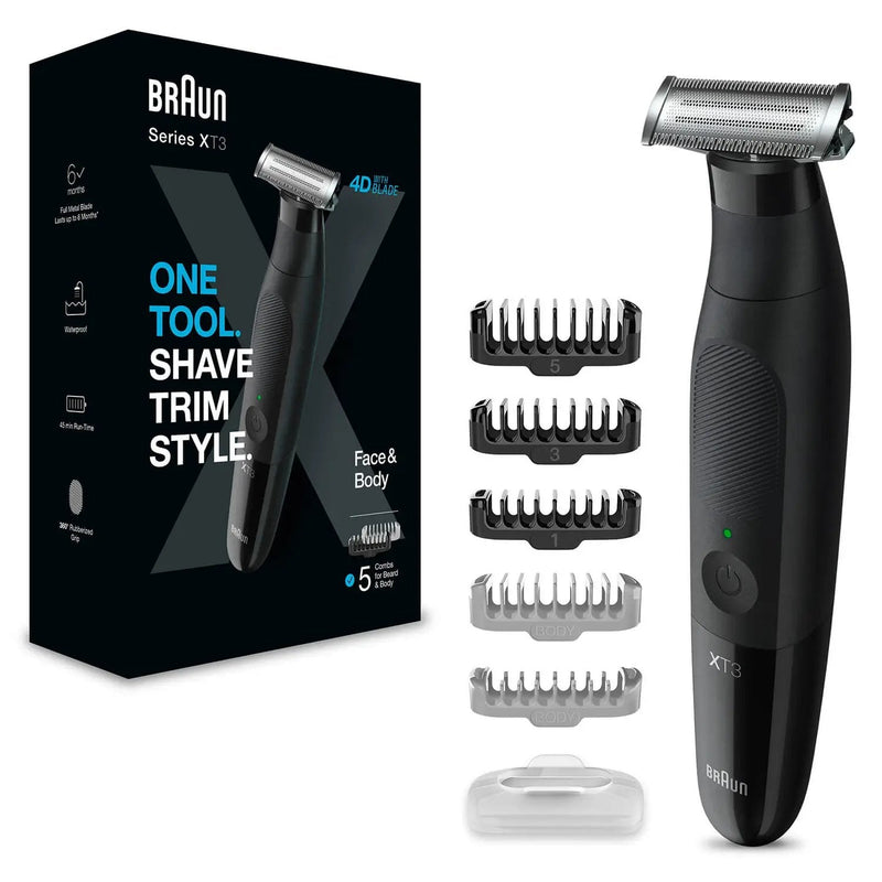 Braun Trimmer Barba Series XT3 - XT3200 Face + Body, Bartschneider XT3200