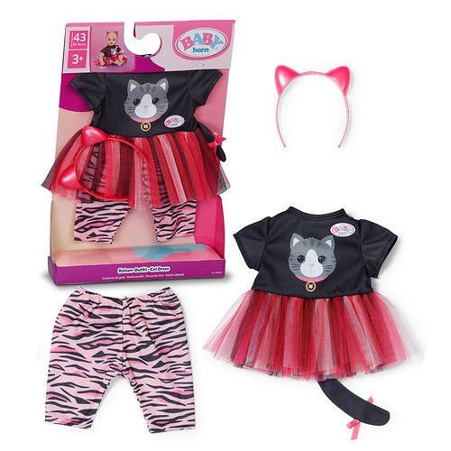 Zapf Creation Baby Born® Traje Gato 43CM, Accesorios Muñecas 839690