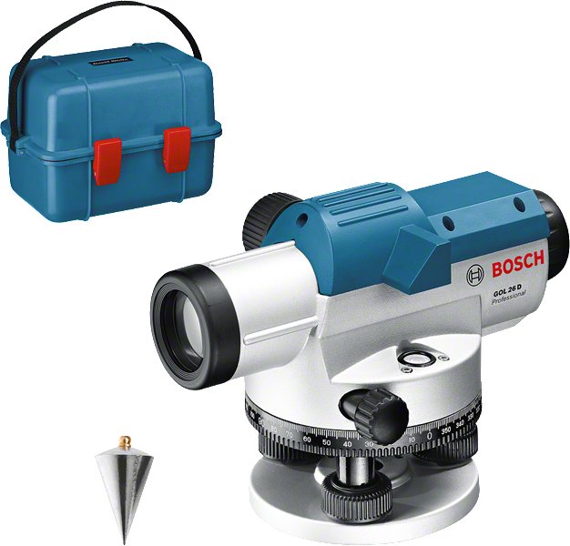 Bosch Nivelador Óptico Professional Gol 26 D Professional Blue Case Unit Medida 360 Grados 601068000