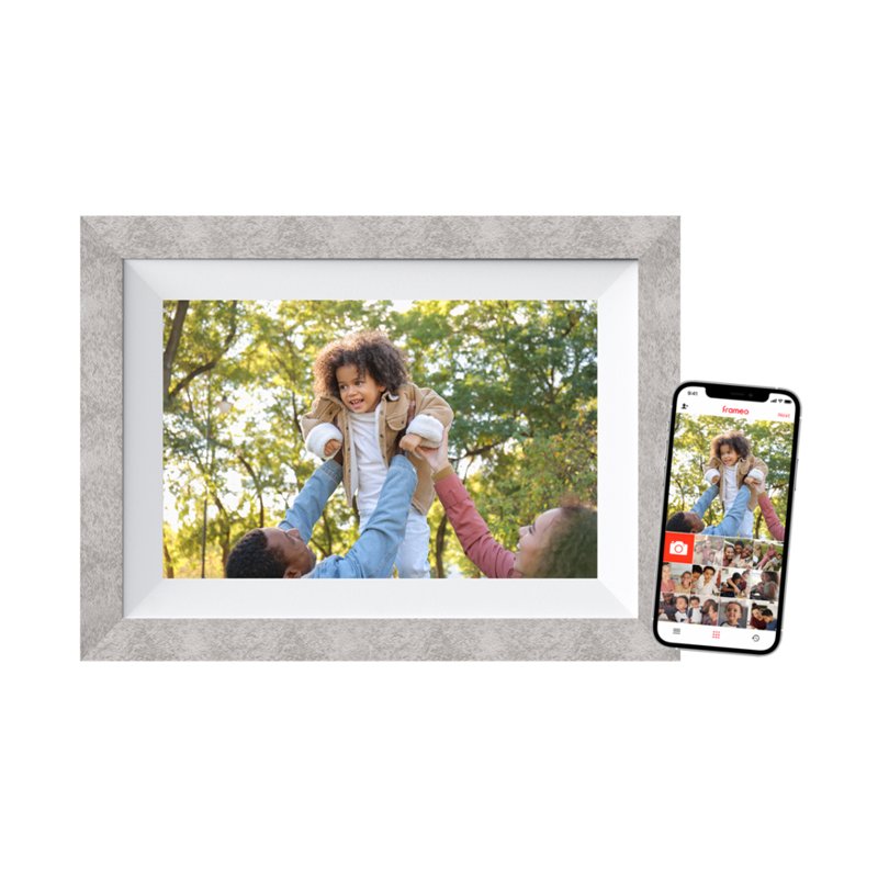 Braun Digiframe 10W Frame Fotográfico Digital Grey White 25,6CM (10.1) Screen Touchscreen Wi-Fi