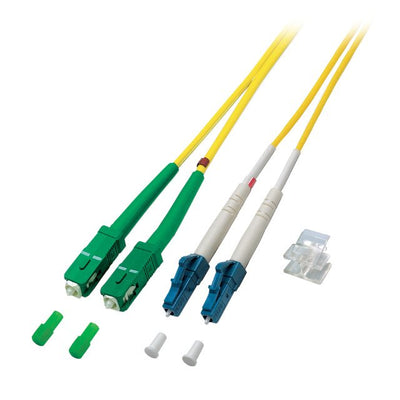Efb Duplex Network Cable Lc-sc Apc OS2 G652D 2M Lszh 2MM Yellow — image 1