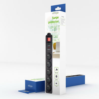 Energenie Protector Contra Sobretensiones SPF5-C-5 5 Tomacorrientes Ca 250V 1,5M Black — image 1
