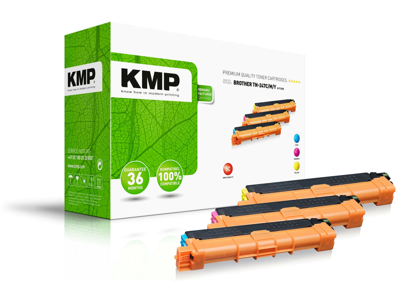Kmp Toner Brojoher TN-247/TN247 Multipack 3X2.300 S. B-T125CM Remanufacturojo