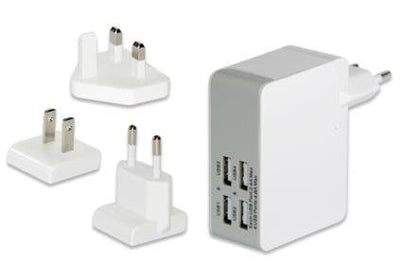 Adapter USB a Power 4x USB White Ednet — image 1