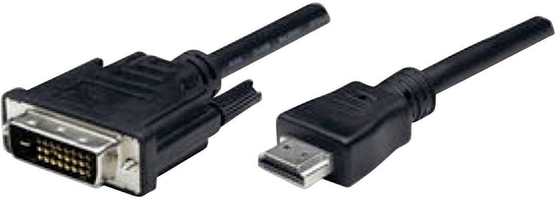 Manhattan 372503 Cable 1,8M HDMI DVI-d Black