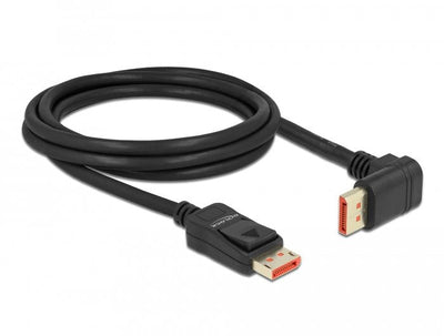 Delock DisplayPort Cable Plug Gerade Zu Plug 90° Oben Gewinkelt 8K 60 HZ 2M — image 1