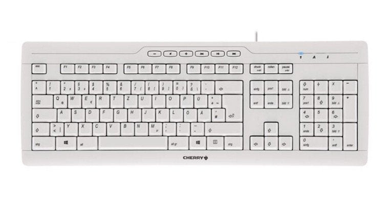 Cherry Stream 3.0 Keyboard Wired Ch White/Grey