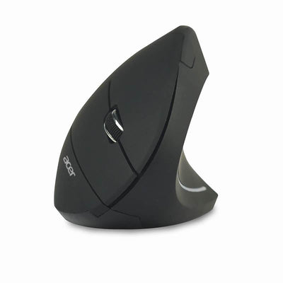 Acer Mouse Ergonómico Vertical Diestro Óptico 6 Buttons Wireless 2.4GHZ Receptor Wireless USB Black — image 1