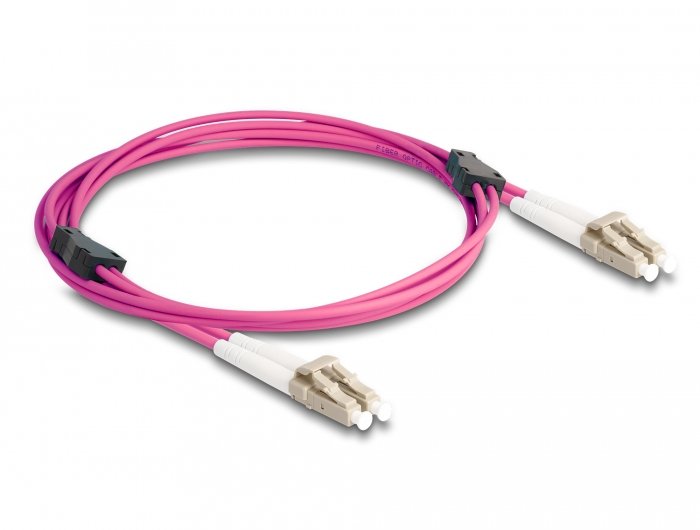 Delock Cable 87914 Fibre Optic 2M Lc OM4 Violet